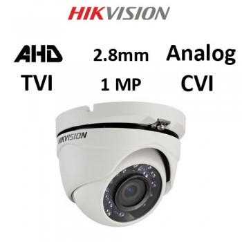 Κάμερα Hikvision DS-2CE56C0T-IRMF AHD / TVI / CVI / Analog 1MP 2.8mm Λευκή Dome