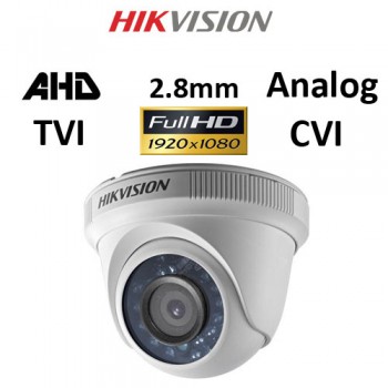 Κάμερα Hikvision DS-2CE56D0T-IRF AHD / TVI / CVI / Analog 1080P 2.8mm Λευκή Dome
