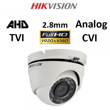 Κάμερα Hikvision DS-2CE56D0T-IRMF AHD / TVI / CVI / Analog 1080P 2.8mm Λευκή Dome