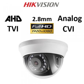 Κάμερα Hikvision DS-2CE56D0T-IRMMF AHD / TVI / CVI / Analog 1080P 2.8mm Λευκή Dome