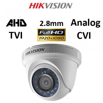 Κάμερα Hikvision DS-2CE56D0T-IRPF AHD / TVI / CVI / Analog 1080P 2.8mm Λευκή Dome