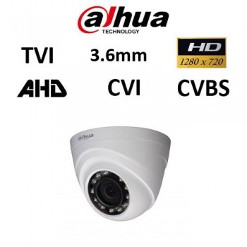 Κάμερα Dahua HAC-HDW1000RP-S3 CVI-TVI-AHD-CVBS 720P 3.6mm Dome