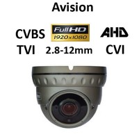 Κάμερα Avision D1080VG AHD / TVI / CVI / CVBS 1080P 2.8-12mm Γκρι Dome