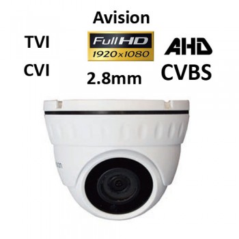 Κάμερα Avision D1080W AHD / TVI / CVI / CVBS 1080P 2.8mm Λευκή Dome