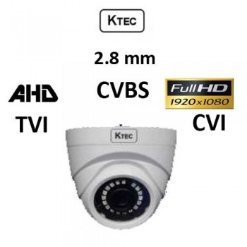 Κάμερα KTEC D200PL AHD/TVI/CVI/CVBS 2.8mm 1080p Dome