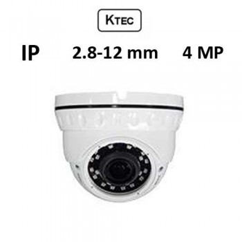 Κάμερα KTEC IP-D400 4MP 2.8-12mm Λευκή Dome