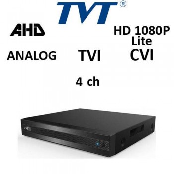 DVR TVT 2104TS-CL 4-BRID TVI, AHD, CVI, Analog, 4ch 1080P Lite 720P