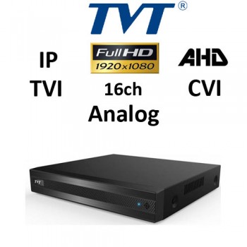 DVR TVT 2116TS-HC - TVI/AHD/CVI/ANALOG/IP, 1080P, 16CH
