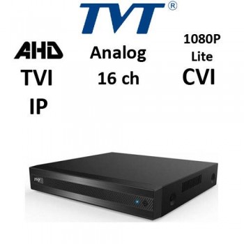 DVR TVT 2116TS-CL - TVI/AHD/CVI/ANALOG/IP, 1080P Lite 720P, 16CH
