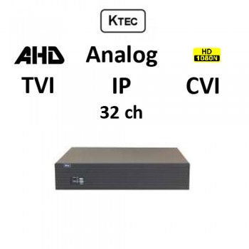 DVR KTEC KT-2032 5-BRID TVI, AHD, CVI, Analog, IP, 32ch 1080N