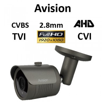 Κάμερα Avision E1080G AHD / TVI / CVI / CVBS 1080P 2.8mm Γκρι Bullet