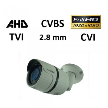 Κάμερα Avision E1080W AHD / TVI / CVI / CVBS 1080P 2.8mm Λευκή Bullet