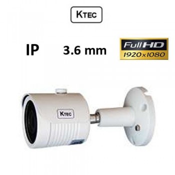 Κάμερα KTEC IP-E200 1080P 3.6mm Λευκή Bullet
