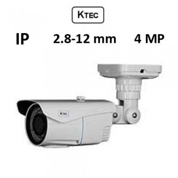 Κάμερα KTEC IP-E400 4MP 2.8-12mm Λευκή Bullet