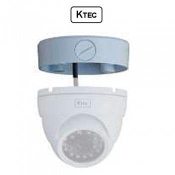 Βάση κάμερας KTEC B220W DOME 3.5'' λευκή σταθερό φακό