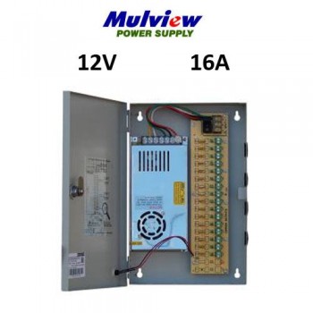 Τροφοδοτικό Mulview με κουτί 200-16 16ch 12V 16A